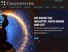 Tablet Screenshot of greensfelder.com